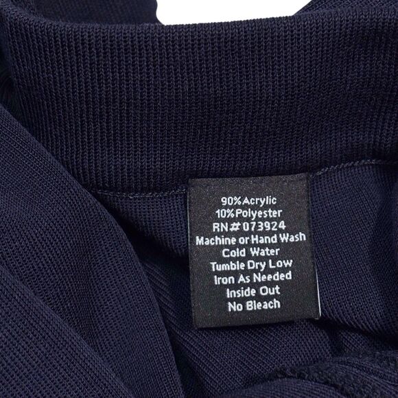 Misook Wide Leg Capri Crop Pants High Rise Navy Blue Women’s Plus 3X Pull On - Picture 7 of 7